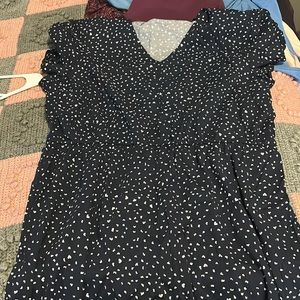 Navy Blue Hearts Dress 👗